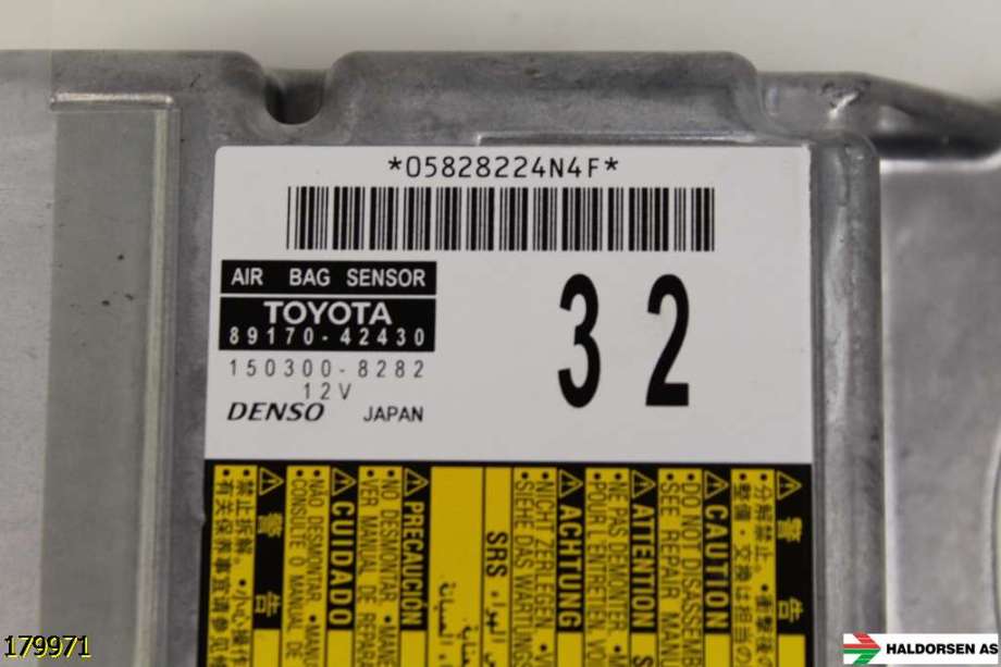 Airbag elektronikk til Toyota RAV4 2013-2015 (Type IV, Fase 1)  (TOYOTA|89170-42430|)