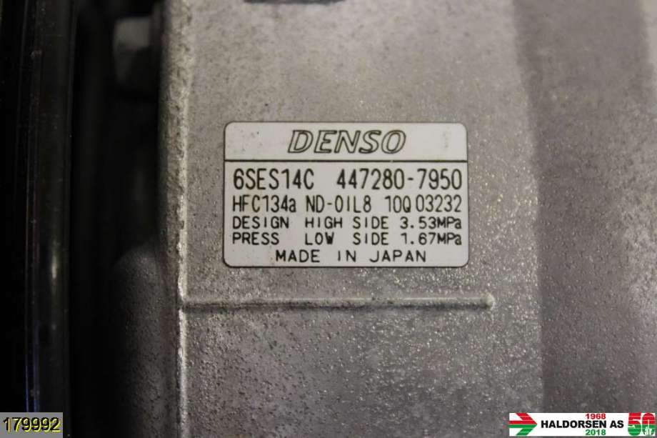 Aircondition kompressor til Toyota RAV4 2013-2015 (Type IV, Fase 1)  (TOYOTA|447280-7950|)