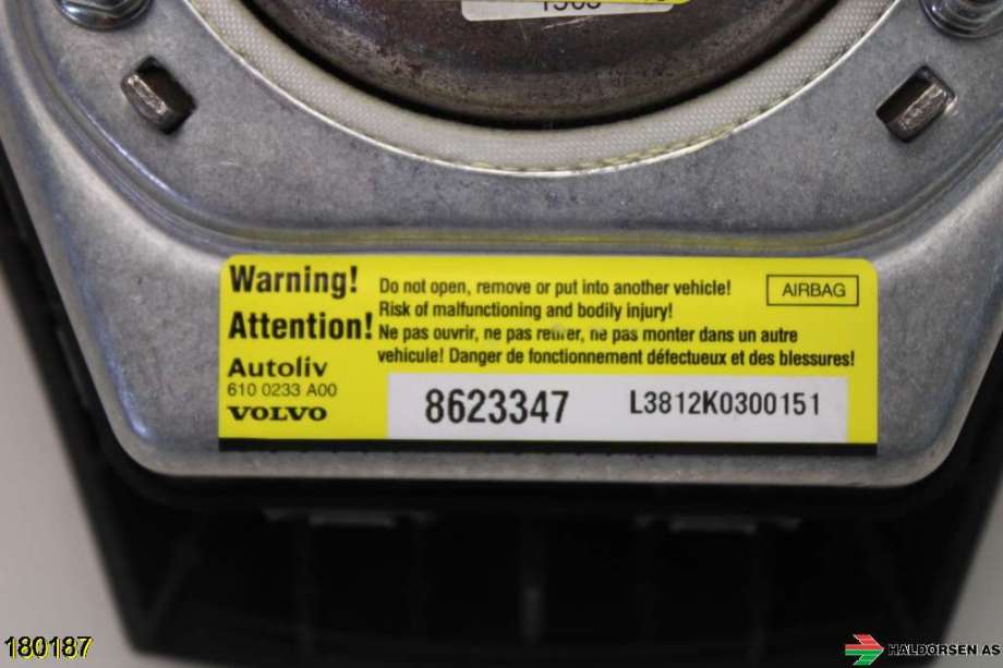 Airbag rattpute til Volvo S40 2008-2012 (Type II, Fase 2)  (VOLVO|)