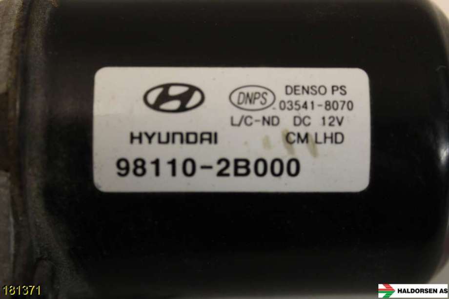 Viskermotor frontrute til Hyundai Santa Fe 2006-2009 (Type II, Fase 1)  (HYUNDAI|98110-2B000|)