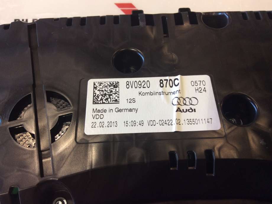 Instrumentpanel til Audi A3 2012-2016 (Type III, Fase 1)  (AUDI|5V092080C|)