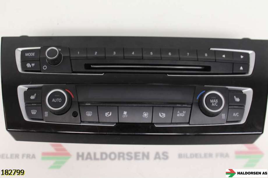 Varmeapparat betjening til BMW 1-Serie 2015-2019 (Fase 2) (F20/F21) (F20/F21) (6411 9363546-02|)