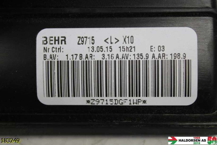 Varmeapparat motor til Renault Zoe 2013-2019 (Fase 1)  (RENAULT||Z9715DGF1WP)