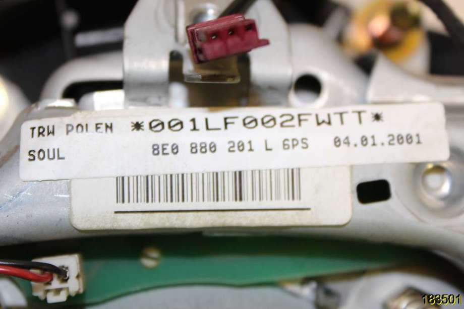 Airbag rattpute til Audi A6, Allroad 2000-2005 (Type I) (C5) (C5) (AUDI|8E0 880 201 AA 6PS|)