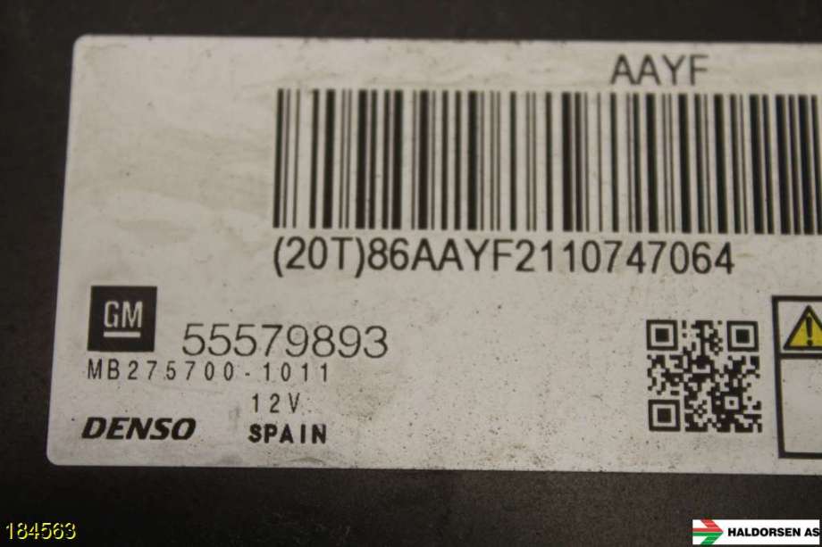 Styreenhet motor til Opel Astra J 2010-2015  (OPEL|55575082||55579893)