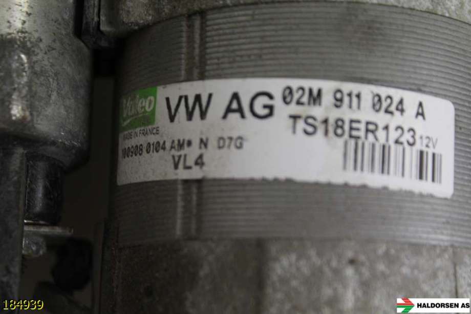 Starter diesel til VW Tiguan 2007-2011 (Type I, Fase 1)  (VOLKSWAGEN|02M 911 024 A|)
