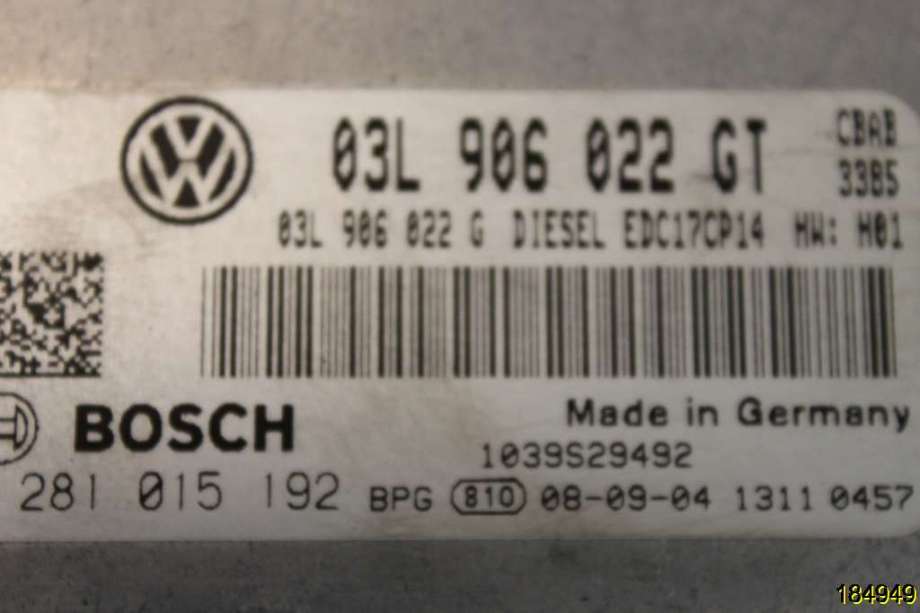 Styreenhet motor til VW Tiguan 2007-2011 (Type I, Fase 1)  (VOLKSWAGEN|03L 906 022 GT|)