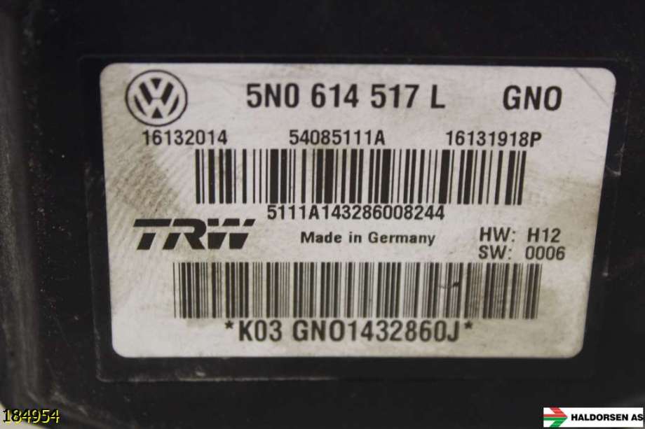 ABS sentral til VW Tiguan 2007-2011 (Type I, Fase 1)  (VOLKSWAGEN|5N0 614 517 L|)