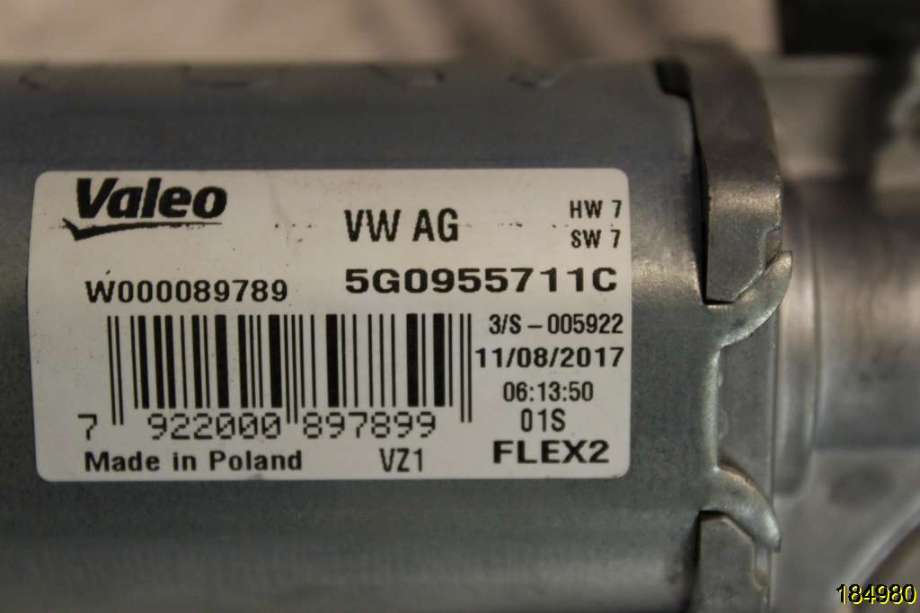 Viskermotor bakrute til VW Touran 2015-2021 (Type II)  (VOLKSWAGEN TOURAN|5G0 955 711 C|)