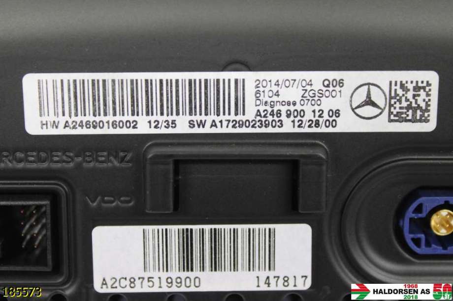 Instrument kjørecomputer til Mercedes B-Klasse 2011-2018 (W246) (W246) (MERCEDES|A 246 900 12 06|)