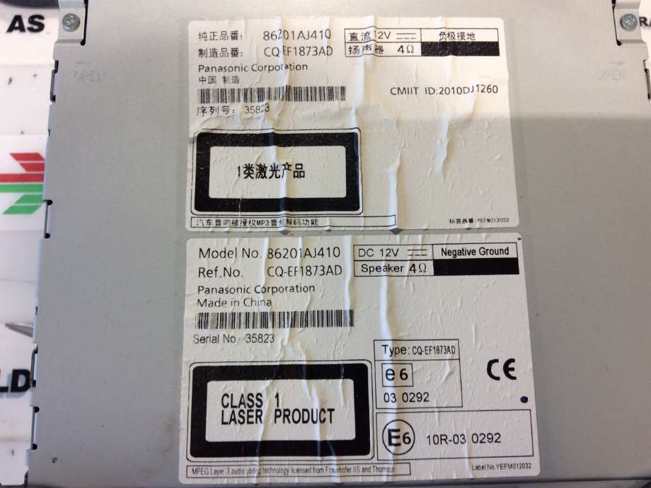 Bilstereo til Subaru Legacy 2009-2015 (SUBARU|86201AJ410|)