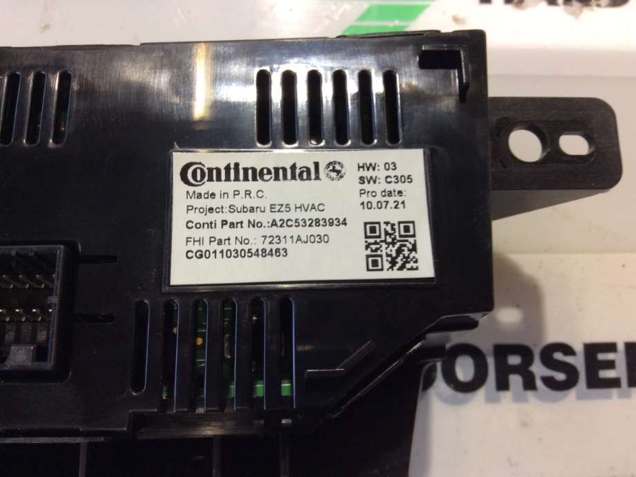 Varmeapparat betjening til Subaru Legacy 2009-2015  (SUBARU|72311AJ030|)