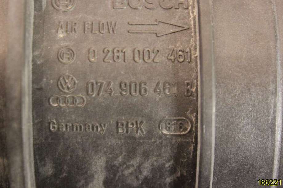 Luftmengde/luftmassemåler til Audi A6 2005-2008 (Type III, Fase 1) (C6) (C6) (AUDI||0281002461)