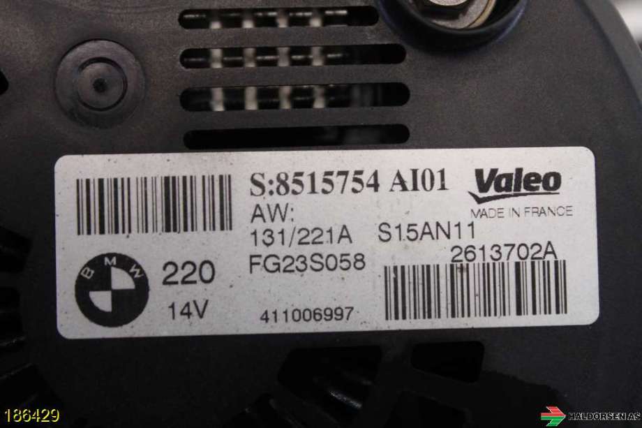 Dynamo til BMW 5-Serie 2010-2017 (F10/F11) (F10/F11) (BMW|12 31 8 516 094|)