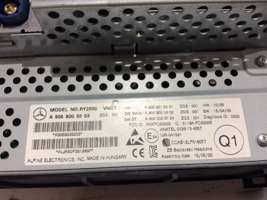 Bilstereo til Mercedes Sprinter 2013-2018 (Fase 2) (906) (906) (MERCEDES|A 906 900 52 03|)