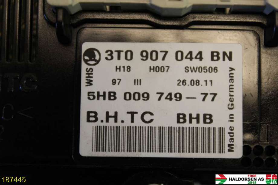 Varmeapparat betjening til Škoda Octavia 2009-2013 (Type II, Fase 2)  (SKODA|3T0 907 044 BN WHS|)