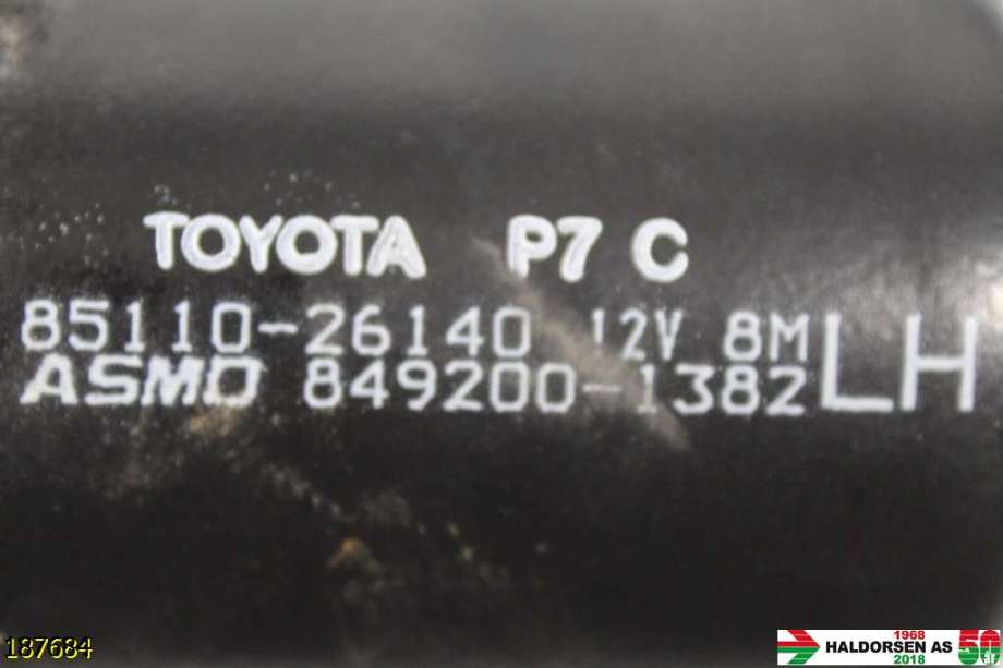 Viskermotor frontrute til Toyota Hiace 2007-2012 (Fase 3)  (TOYOTA|85110-26140|)