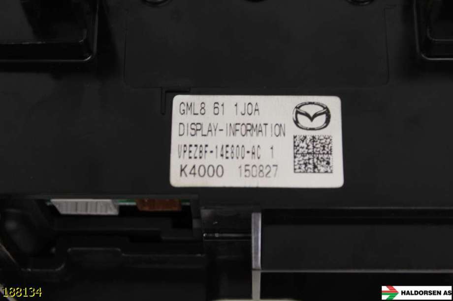 Bilstereo navigasjon til Mazda 6 2015-2018 (Type III, Fase 2)  (MAZDA|GML8 61 1J0A|)