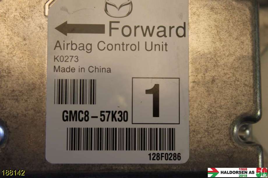 Airbag elektronikk til Mazda 6 2015-2018 (Type III, Fase 2)  (MAZDA|GMC8-57K30|)