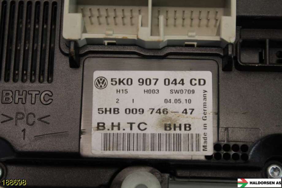 Varmeapparat betjening til VW CC 2008-2012 (PASSAT CC) (PASSAT CC) (VOLKSWAGEN|5K0 907 044 EA||5K0 907 044 CD)