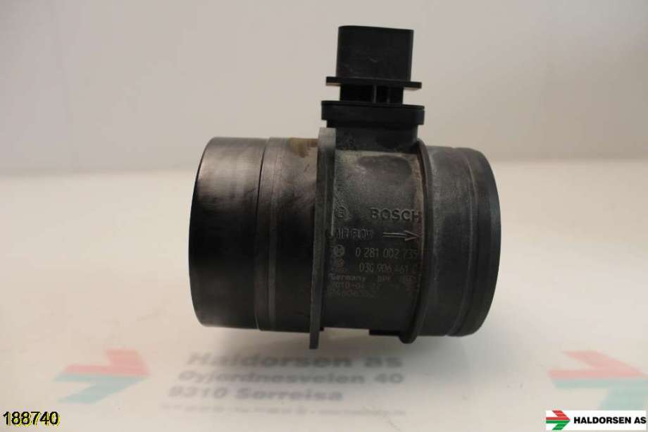 Luftmengde/luftmassemåler til VW CC 2008-2012 (PASSAT CC) (PASSAT CC) (VOLKSWAGEN|03G 906 461 C|0 281 002 735|)