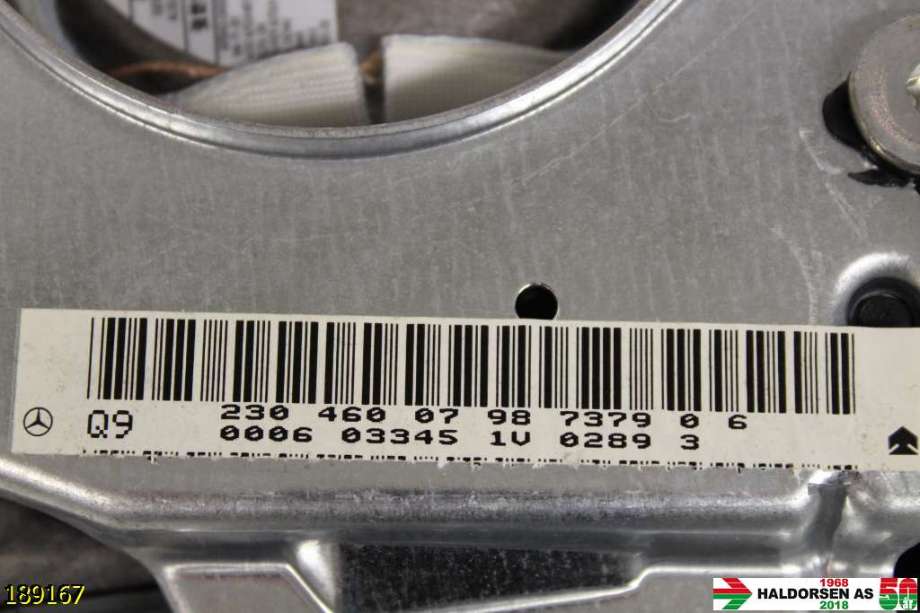 Airbag rattpute til Mercedes CLK 2002-2009 (C209) (C209) (MERCEDES|A 230 460 07 98|A 230 460 08 98|)