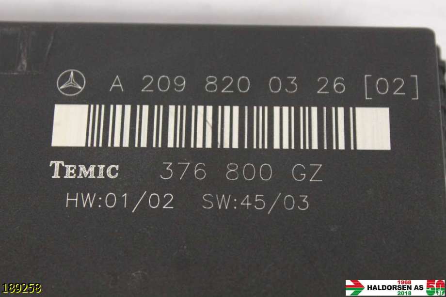 Styreenhet diverse til Mercedes CLK 2002-2009 (C209) (C209) (MERCEDES|A209 820 03 26|)