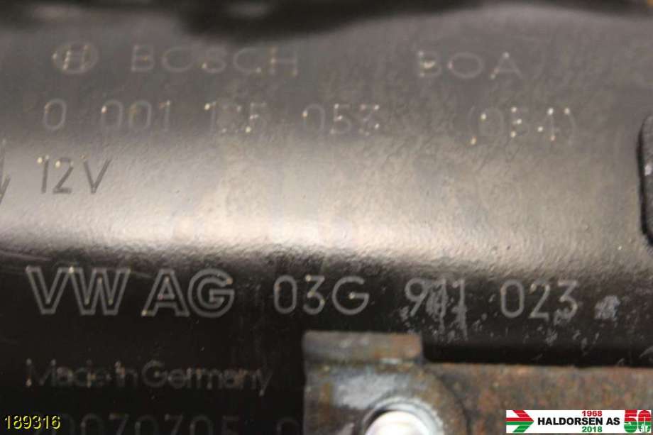 Starter diesel til Audi A4 2004-2008 (Type III) (B7) (B7) (AUDI|03G 911 023|)
