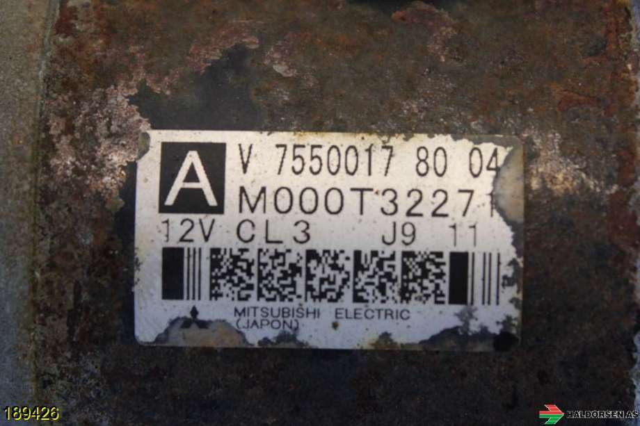 Starter til Citroën C3 2010-2016 (Type II)  (CITROEN|V7 645 590 80||M000T3227)