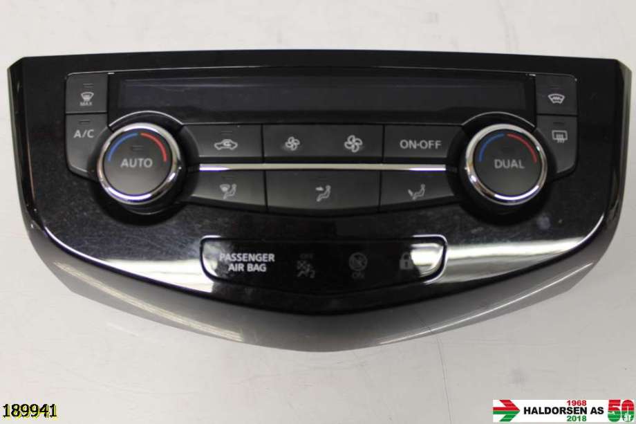 Varmeapparat betjening til Nissan Qashqai, 2014-2021 (Type II)  (NISSAN|27500-4EA1A)