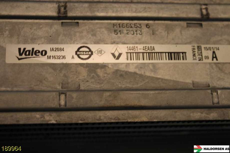 Intercooler til Nissan Qashqai 2014-2021 (Type II)  (NISSAN|14461-4EA0A|VALEO|)