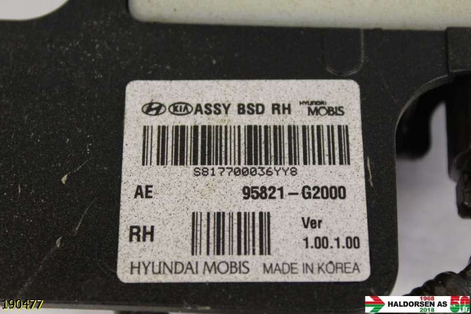 Sensor diverse til Hyundai Ioniq Electric 2019-->> (Fase 2)  (HYUNDAI|95821-G2000|)