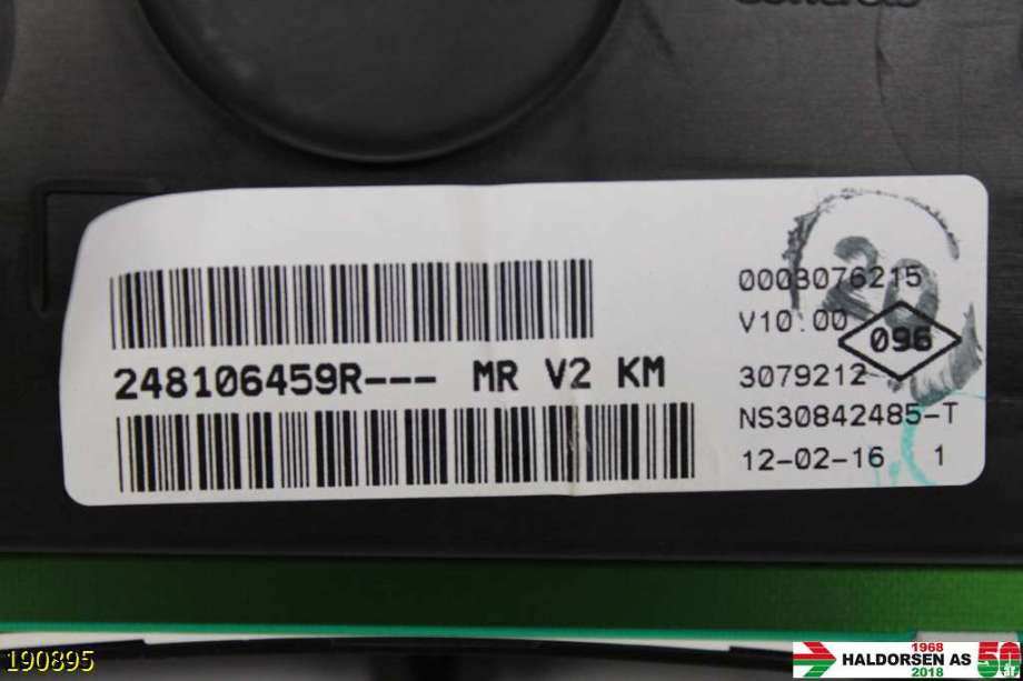 Instrumentpanel til Dacia Duster 2010-2017 (Type I)  (DACIA|248106459R|)
