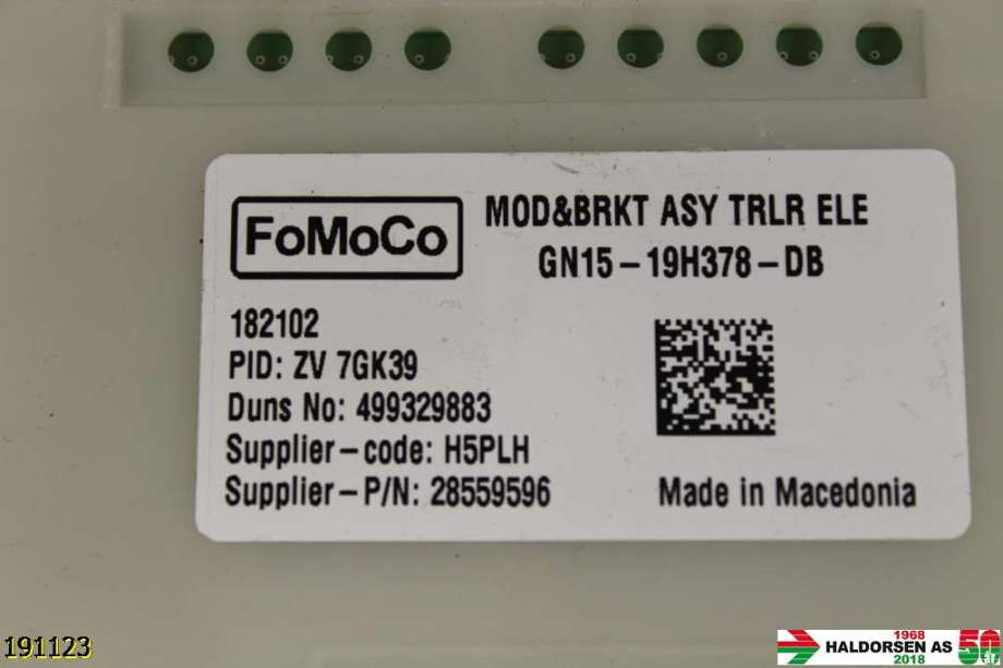 Styreenhet hengerfeste til Ford Ecosport 2016-->>  (FORD|2189359|GN15-19H378-DB|)