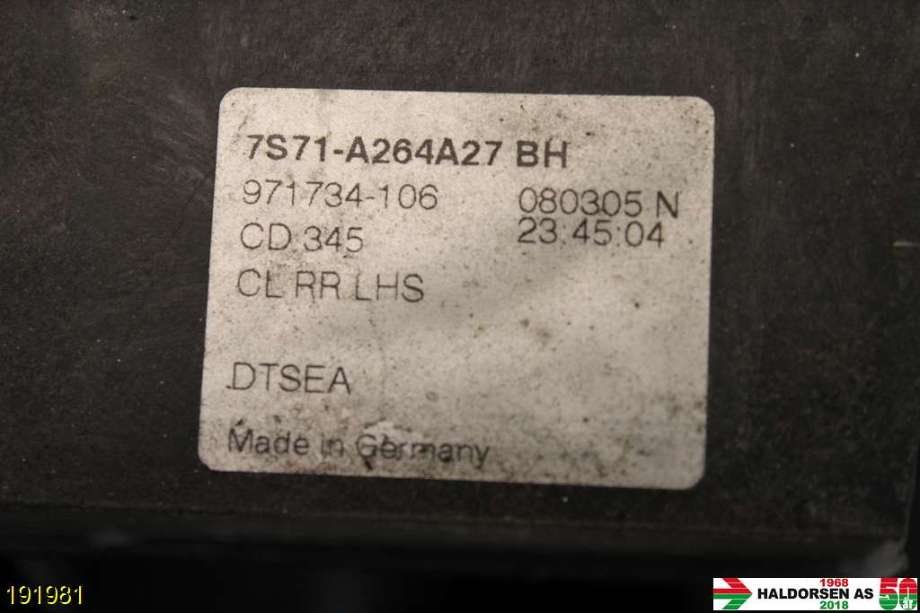 Låsekasse høyre til Ford Mondeo 2007-2010 (Type IV, Fase 1)  (FORD|1791408||6M2A-R26412-BD)