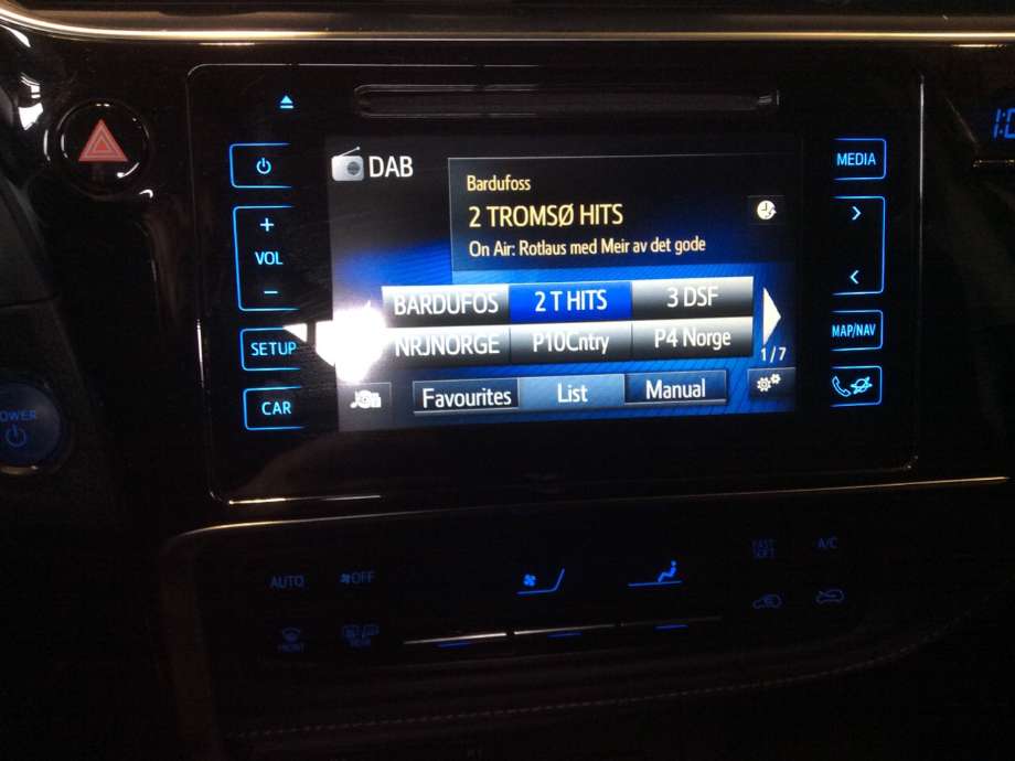 Bilstereo navigasjon til Toyota Auris 2015-2019 (Type II, Fase 2)  (TOYOTA|86140-02400|)