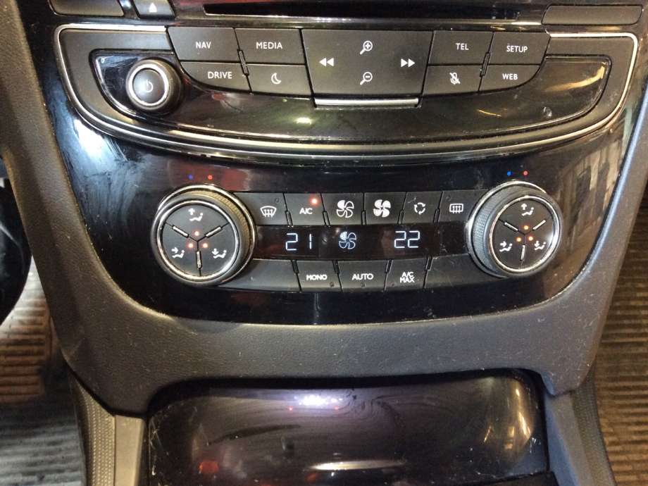 Varmeapparat betjening til Peugeot 508 2014-2018 (Type I, Fase 2) (PEUGEOT|98 077 013 XZ|)