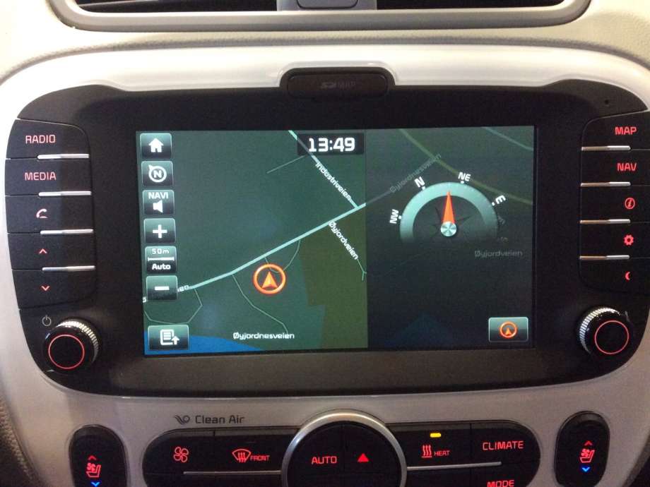Bilstereo navigasjon til Kia Soul, 2014-2019 (Type II)  (KIA|96560-E4021CA)