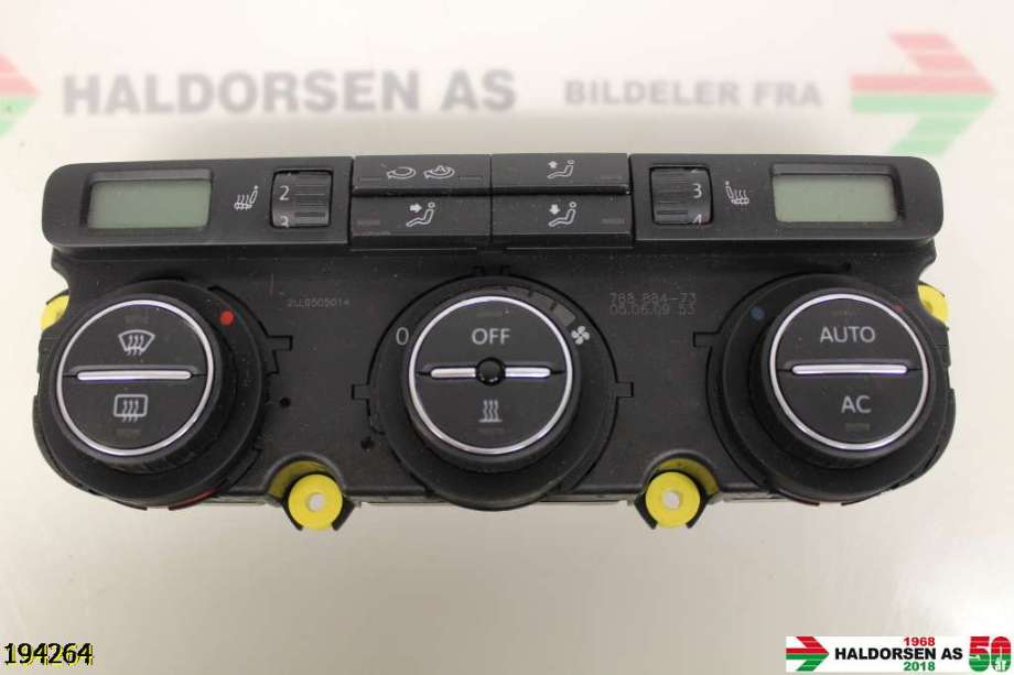 Varmeapparat betjening til VW Touran 2007-2010 (Type I, Fase 2)  (VOLKSWAGEN|1K0 907 044 DC|)