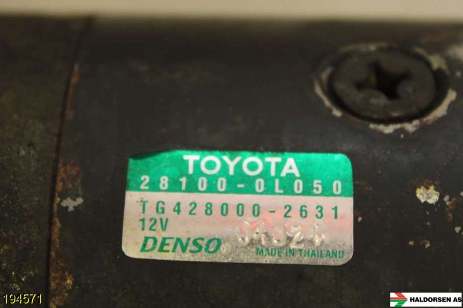 Starter diesel til Toyota Hilux 2006-2011  (TOYOTA|28100-0L050|)