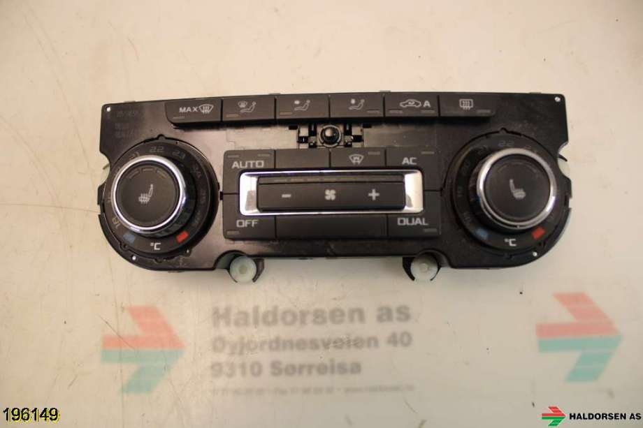 Varmeapparat betjening til Škoda Superb 2008-2015 (Type II) (SKODA|3T0 907 044 BQ|)