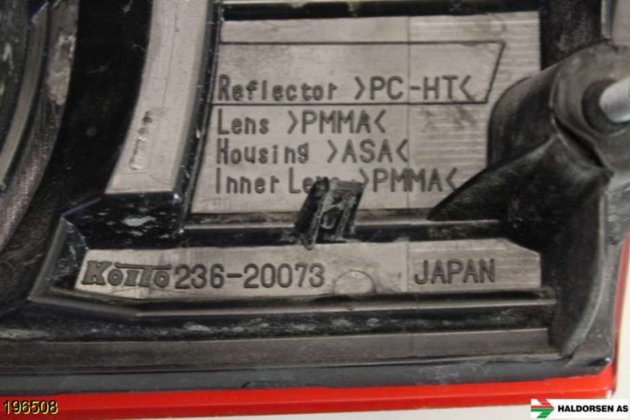 Baklykt venstre indre til Subaru Legacy 2009-2015  (SUBARU|236-20073|)