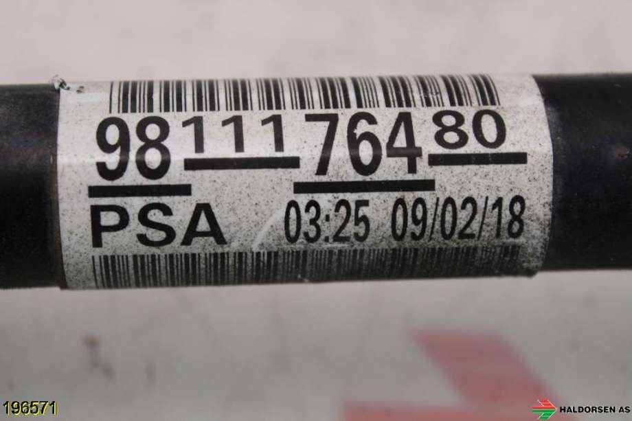 Drivaksel høyre foran til Citroën C4, Picasso 2013-2018 (Type II)  (CITROEN|98 111 764 80|)
