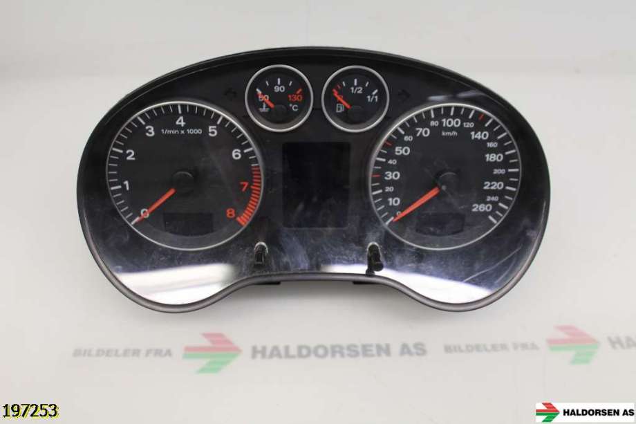 Instrumentpanel til Audi A3 2003-2008 (Type II, Fase 1)  (AUDI|8P0 920 930 S|)