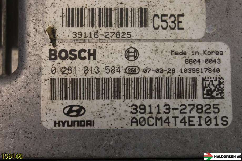 Styreenhet motor til Hyundai Santa Fe 2006-2009 (Type II, Fase 1)  (HYUNDAI|39113-27825|)