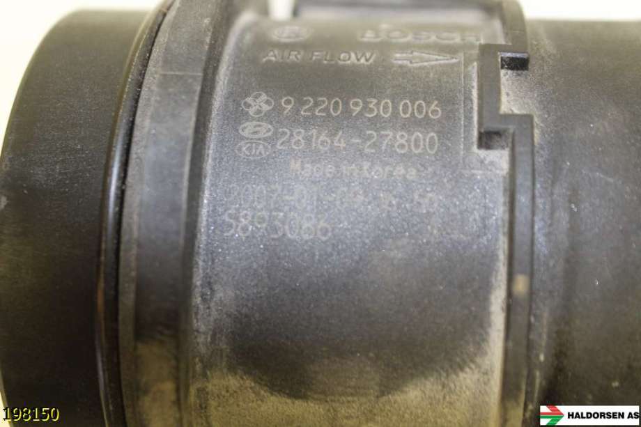 Luftmengde/luftmassemåler til Hyundai Santa Fe 2006-2009 (Type II, Fase 1)  (HYUNDAI|28164-27800|)