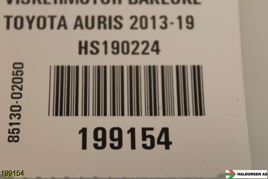 Viskermotor bakrute til Toyota Auris 2015-2019 (Type II, Fase 2)  (TOYOTA|85130-02050|25960-02501|)