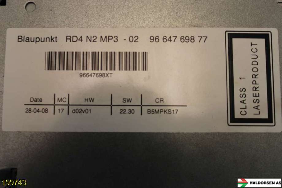 Bilstereo til Citroën C4 2004-2011 (Type I) (CITROEN|6579 36|)