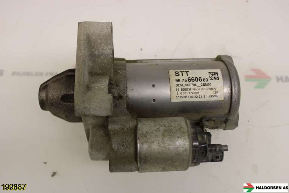 Starter diesel til Peugeot 308, 2013-2021 (Type II)  (PEUGEOT|96 756 606 80)