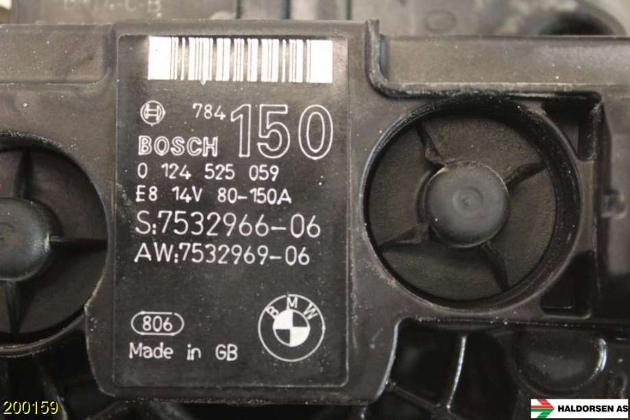 Dynamo til BMW 1-Serie 2004-2011 (E81/E82/E87/E88) (E81/E82/E87/E88) (BMW|12 31 7 533 270||0 124 525 059)